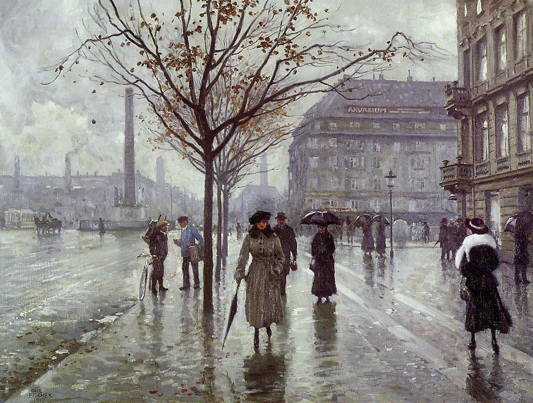 Paul-Gustave Fischer Vesterbrogade - Hand Painted Oil Painting