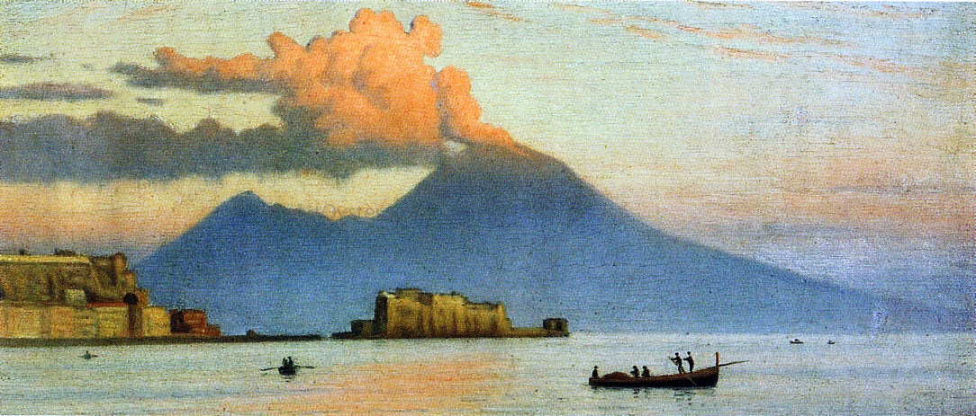 Ernest Wadsworth Longfellow Vesuvius Before Eruption - Hand Painted Oil Painting