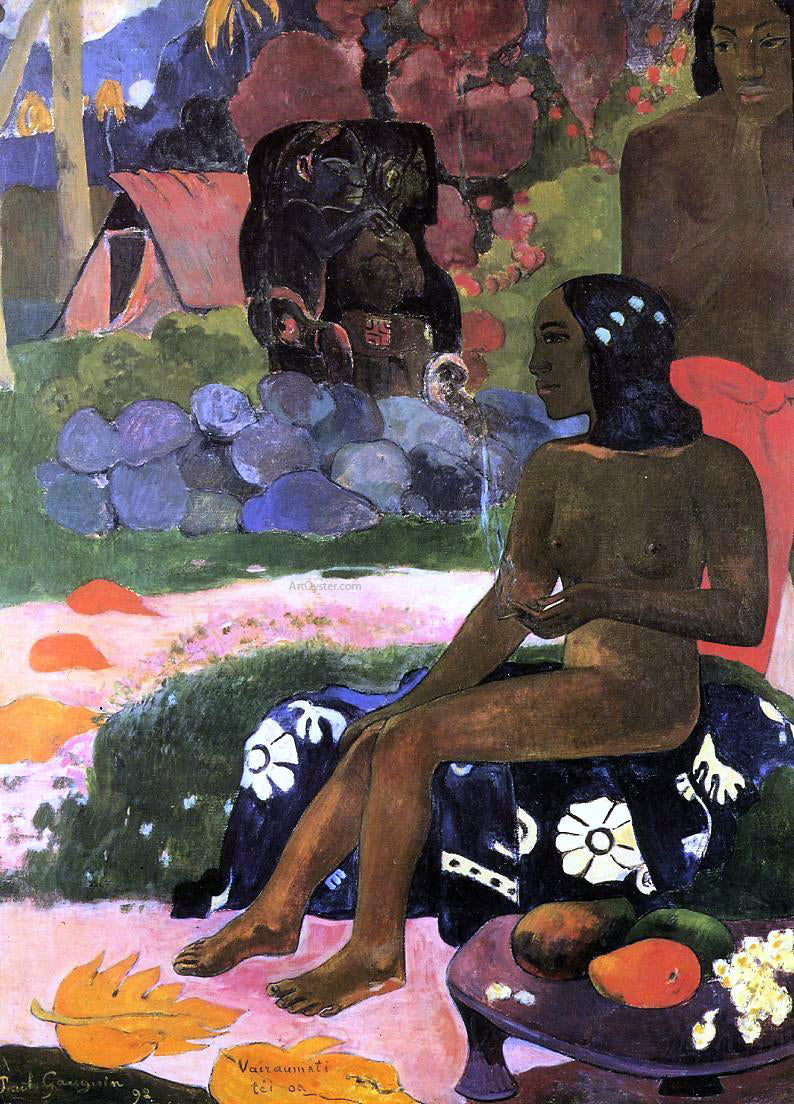 Paul Gauguin Viaraumati Tei Oa (also known as Her Name is Viaraumati) - Hand Painted Oil Painting