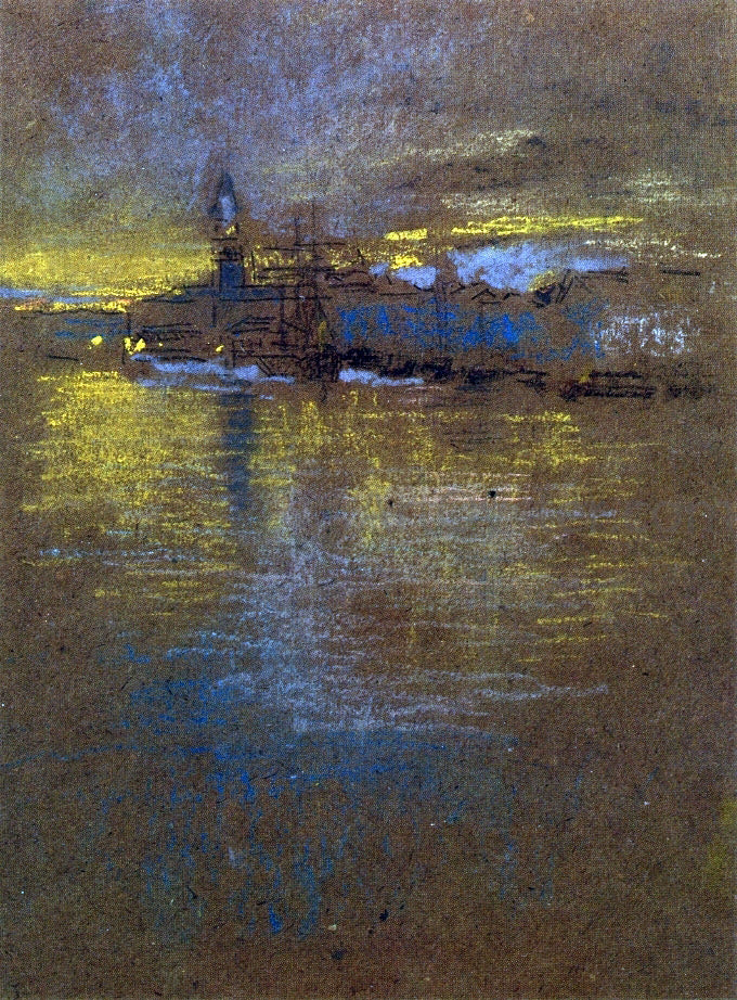 James McNeill Whistler View across the Lagoon - Hand Painted Oil Painting