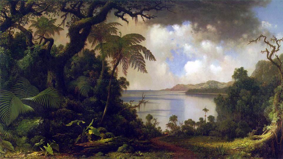 Martin Johnson Heade View from Fern Tree Walk, Jamaica - Hand Painted Oil Painting