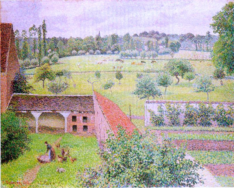 Camille Pissarro View from My Window, Eragny - Hand Painted Oil Painting