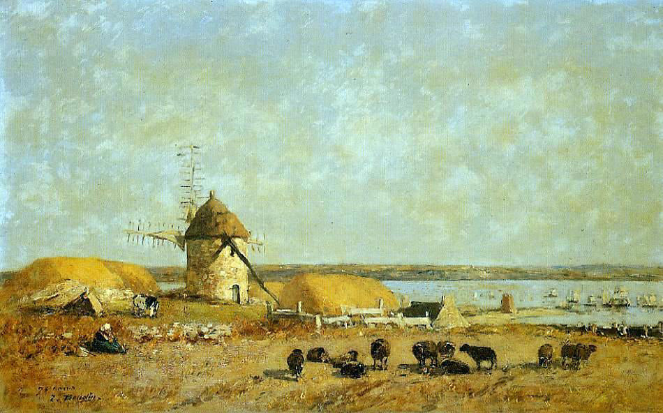 Eugene-Louis Boudin View from the Camaret Heights - Hand Painted Oil Painting