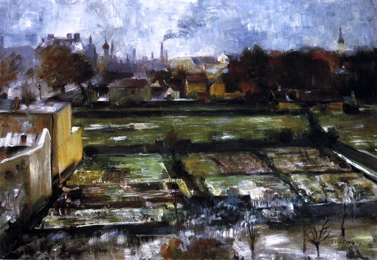 Lovis Corinth View from the Studio - Hand Painted Oil Painting
