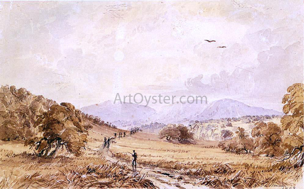 Seth Eastman View in Texas - Miles North of San Antonio - Hand Painted Oil Painting