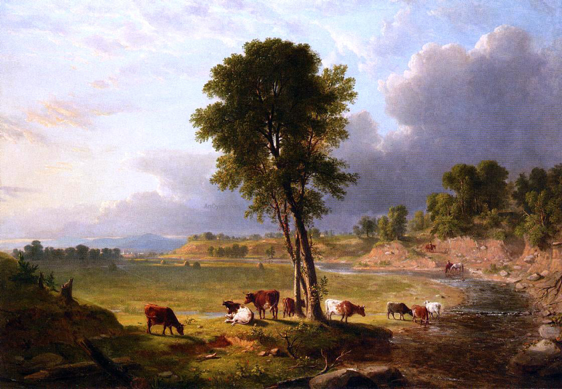 Asher Brown Durand View in the Catskills - Hand Painted Oil Painting