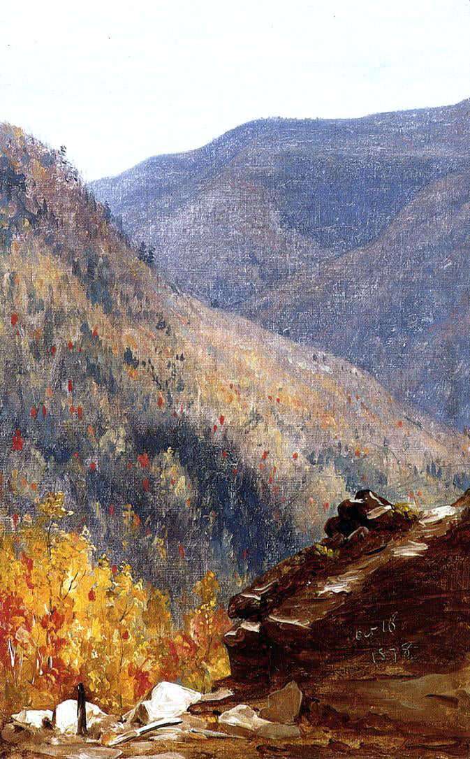Sanford Robinson Gifford View near Kauterskill Clove - Hand Painted Oil Painting