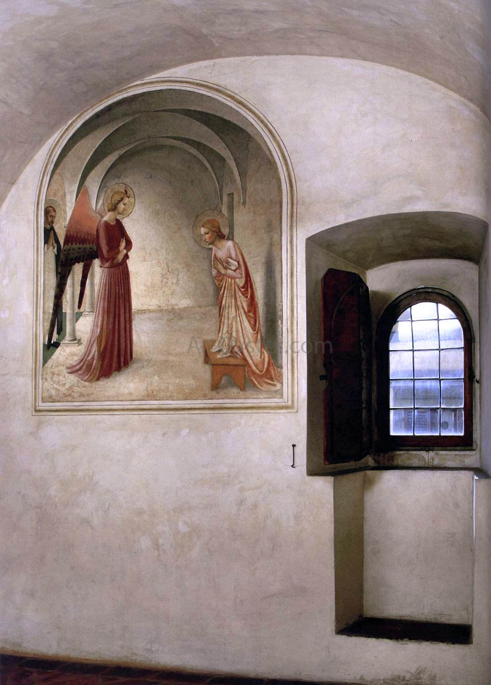 Fra Angelico View of a cell (Convento di San Marco, Florence) - Hand Painted Oil Painting