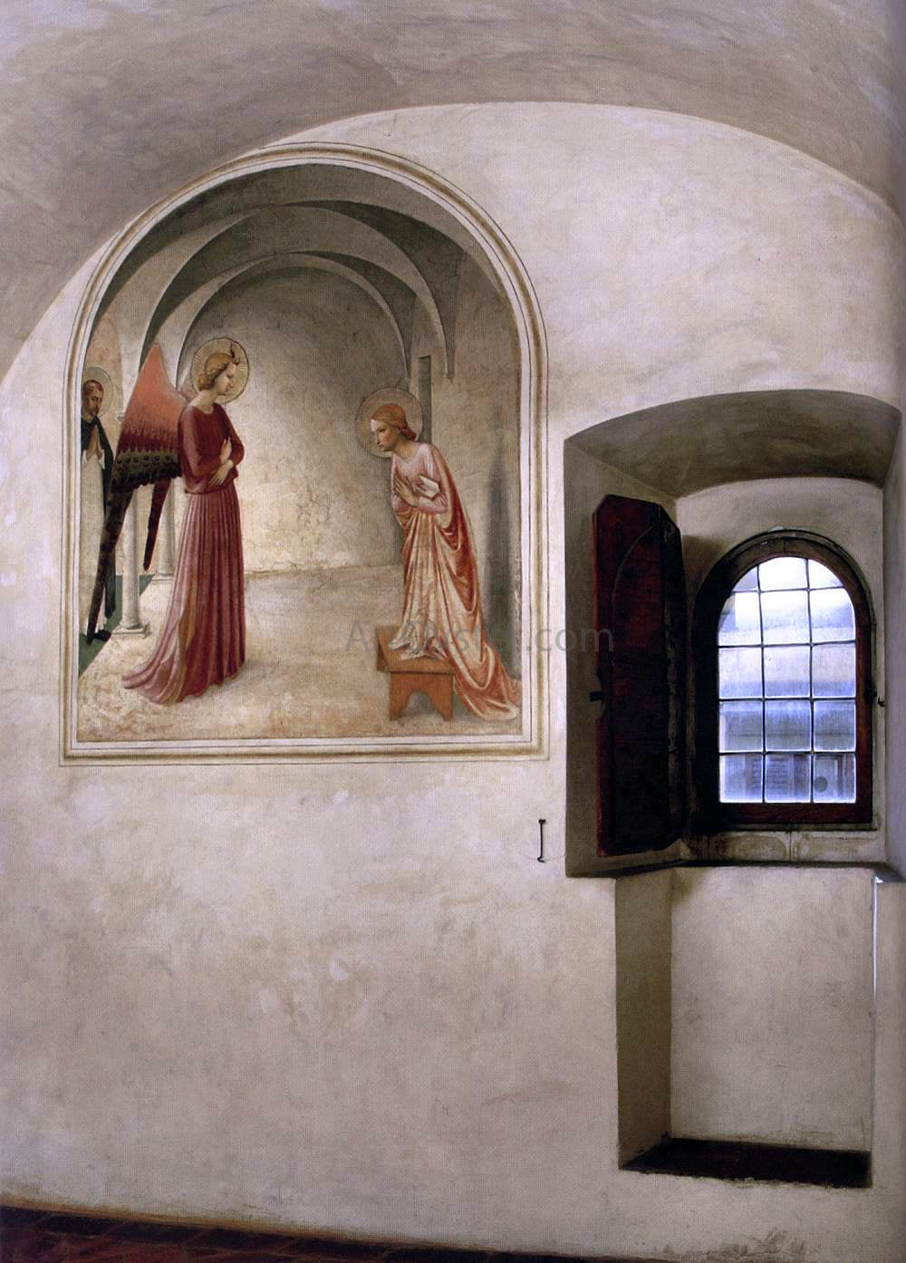  Fra Angelico View of a cell (Convento di San Marco, Florence) - Hand Painted Oil Painting