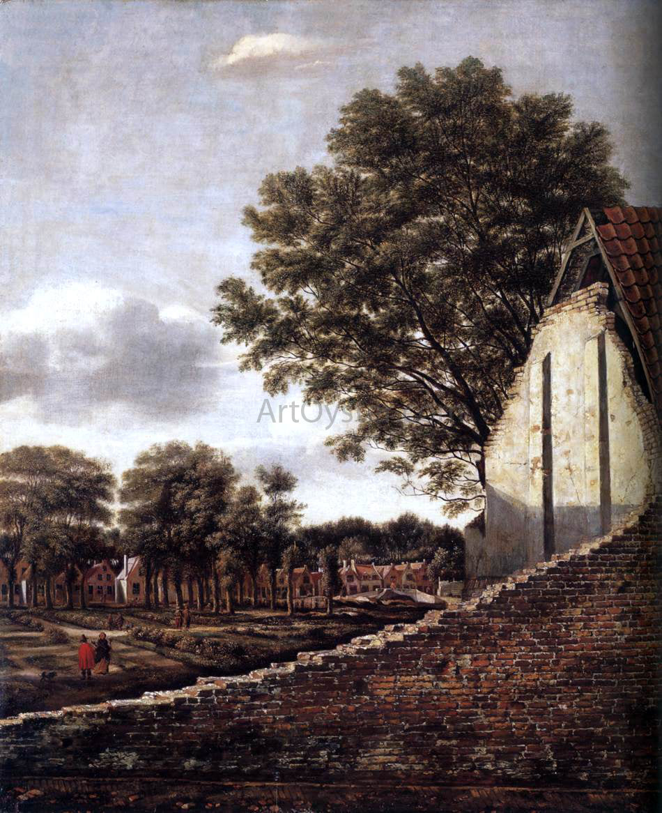  Daniel Vosmaer View of a Dutch Town - Hand Painted Oil Painting