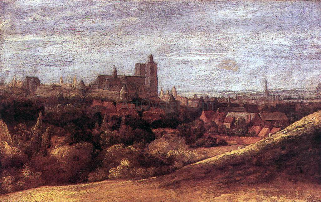 Hercules Seghers View of Brussels from the North-East - Hand Painted Oil Painting