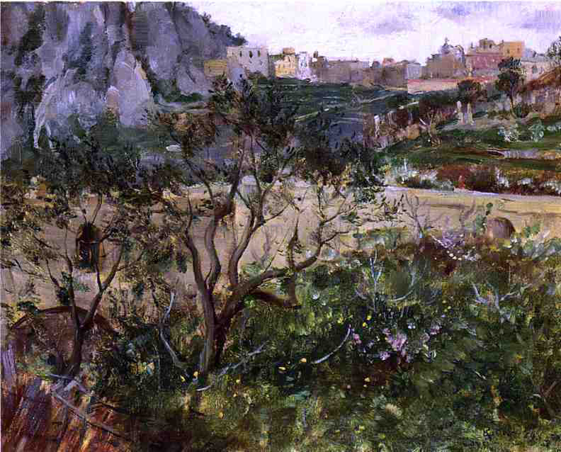  Louis Ritter View of Capri - Hand Painted Oil Painting