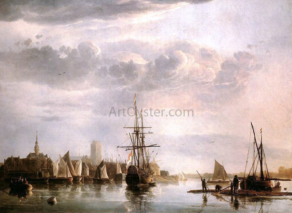 Aelbert Cuyp View of Dordrecht - Hand Painted Oil Painting