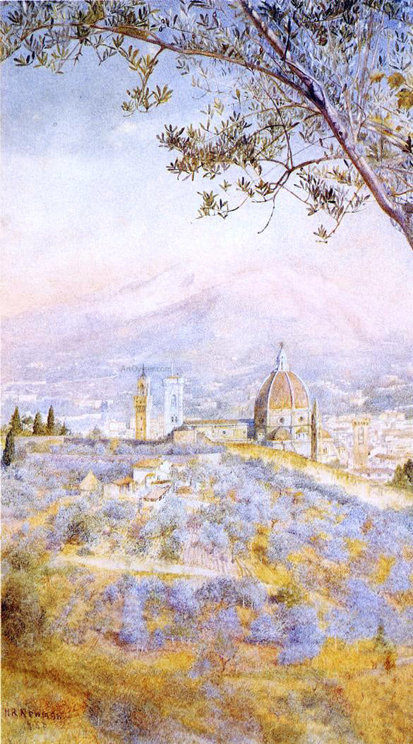 Henry Roderick Newman View of Florence from the East - Hand Painted Oil Painting