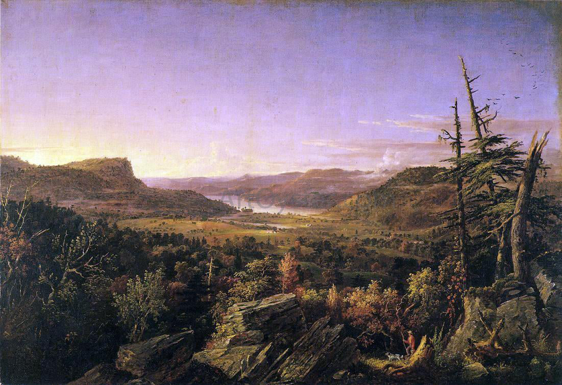  Jasper Francis Cropsey View of Greenwood Lake, New Jersey - Hand Painted Oil Painting