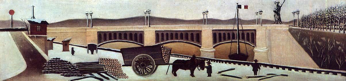 Henri Rousseau View of Grenelle Bridge - Hand Painted Oil Painting