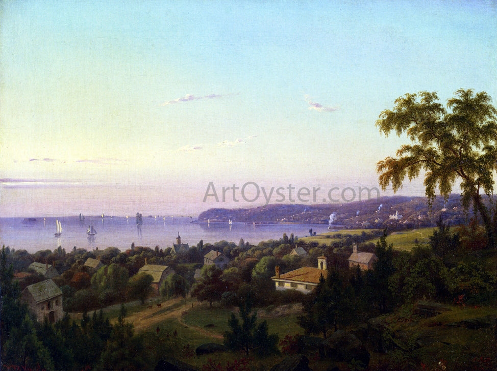 Mauritz F. H. De Haas View of Irvington Looking toward Tarrytown, New York - Hand Painted Oil Painting