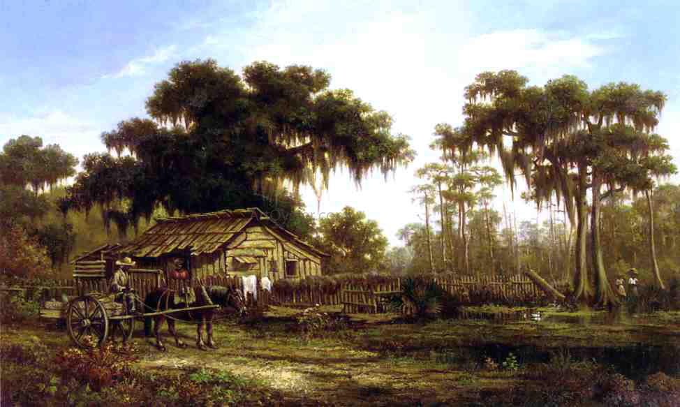 William Henry Buck View of Louisiana - Hand Painted Oil Painting