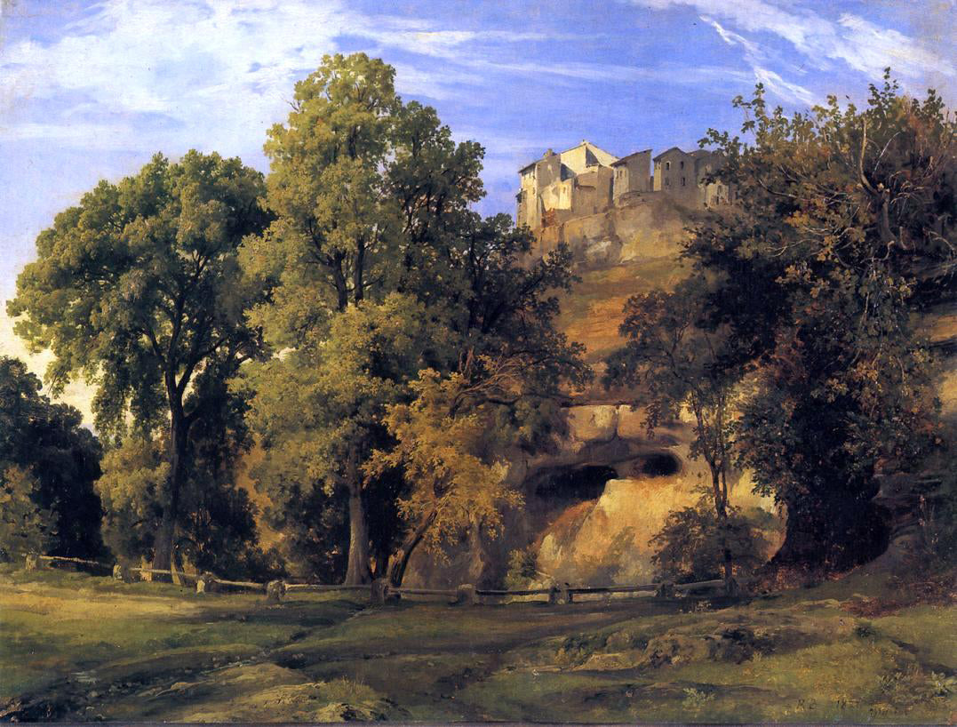 Jacques-Raymond Brascassat View of Marino, Morning - Hand Painted Oil Painting