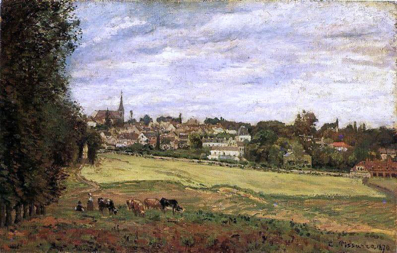 Camille Pissarro View of Marly-le-Roi - Hand Painted Oil Painting