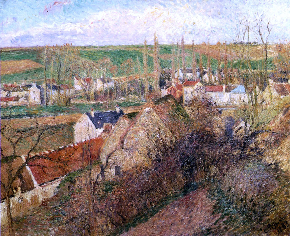 Camille Pissarro View of Osny near Pontoise - Hand Painted Oil Painting