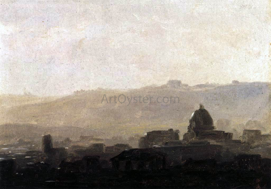Pierre-Henri De Valenciennes View of Rome in the Morning - Hand Painted Oil Painting