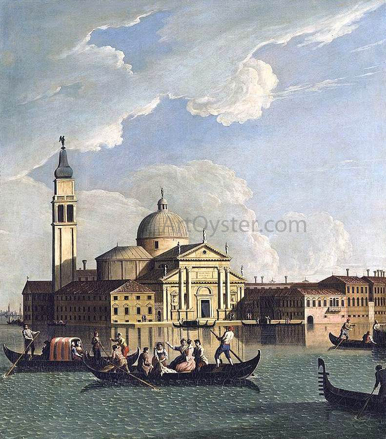 Johan Richter View of San Giorgio Maggiore, Venice - Hand Painted Oil Painting