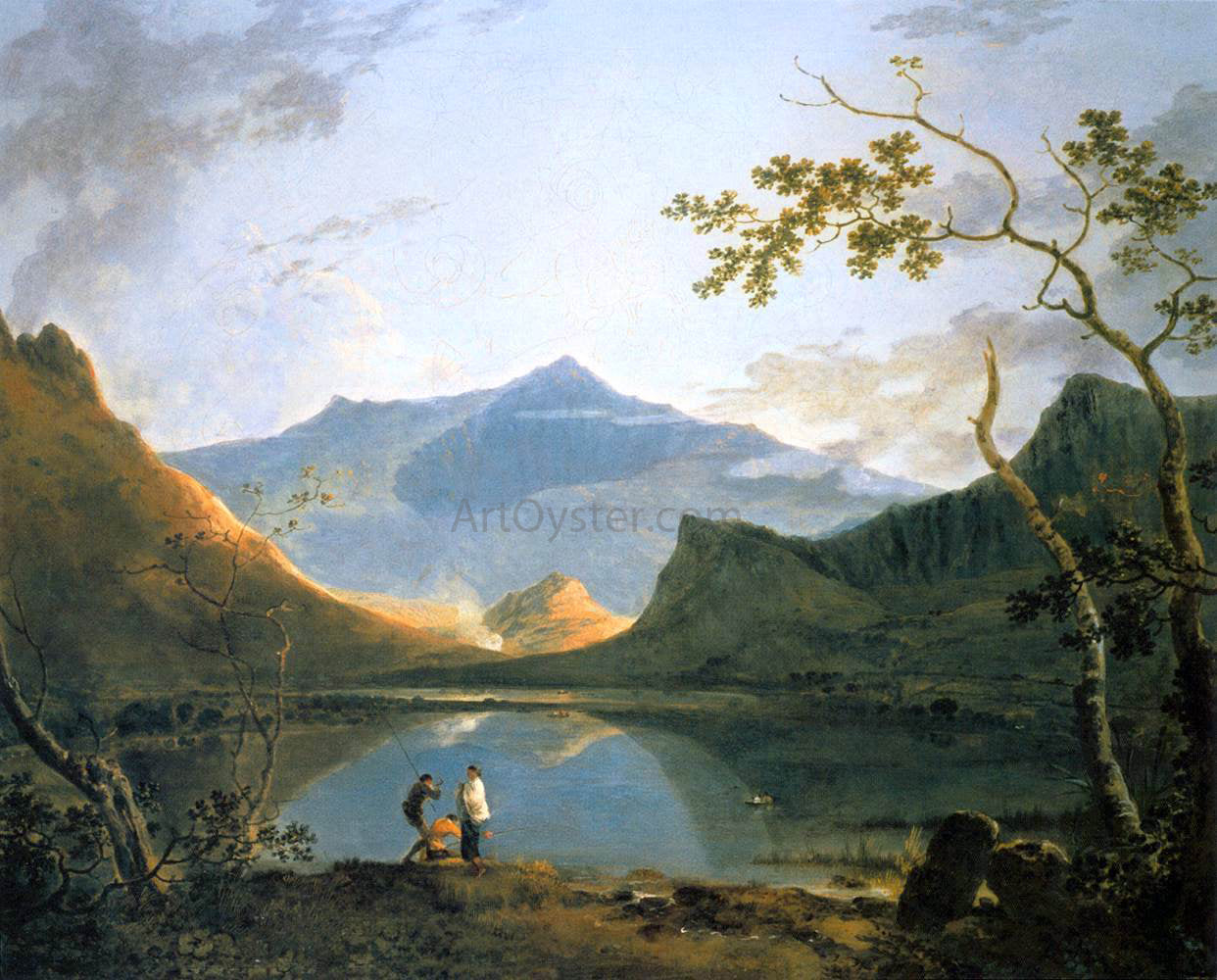 Richard Wilson View of Snowdon from Llyn Nantlle - Hand Painted Oil Painting