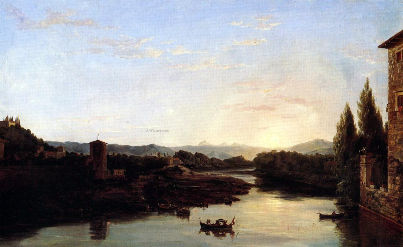  Thomas Cole View of the Arno - Hand Painted Oil Painting