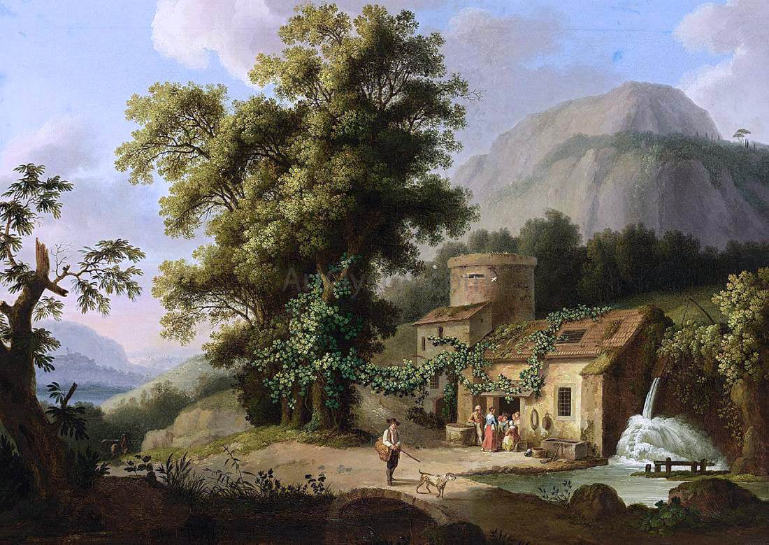  Jacob Philipp Hackert View of the Copper-Mill in Vietri - Hand Painted Oil Painting