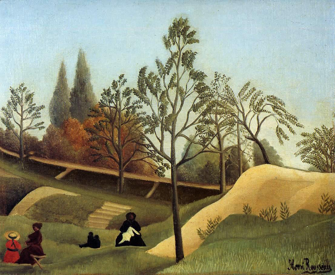 Henri Rousseau A View of the Fortifications - Hand Painted Oil Painting
