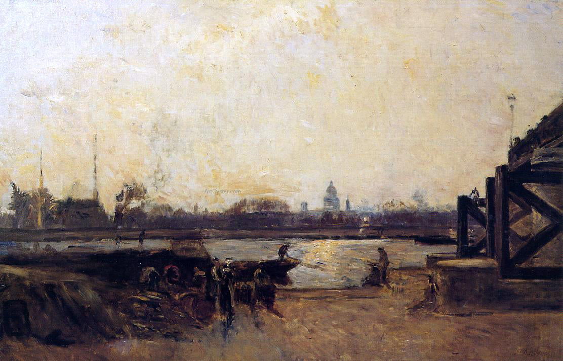 Stanislas Lepine View of the Port in the Afternoon Sun - Hand Painted Oil Painting