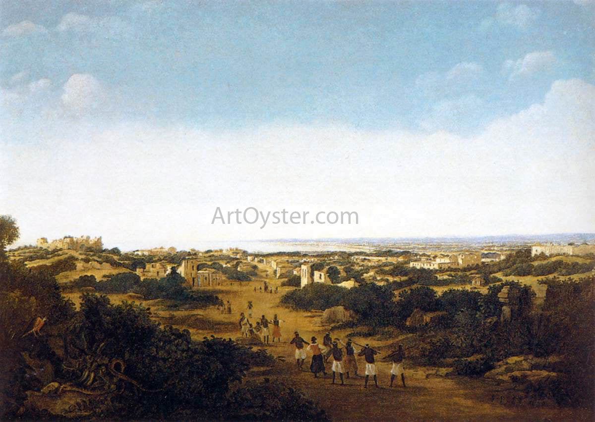 Frans Post View of the Ruins of Olinda, Brazil - Hand Painted Oil Painting