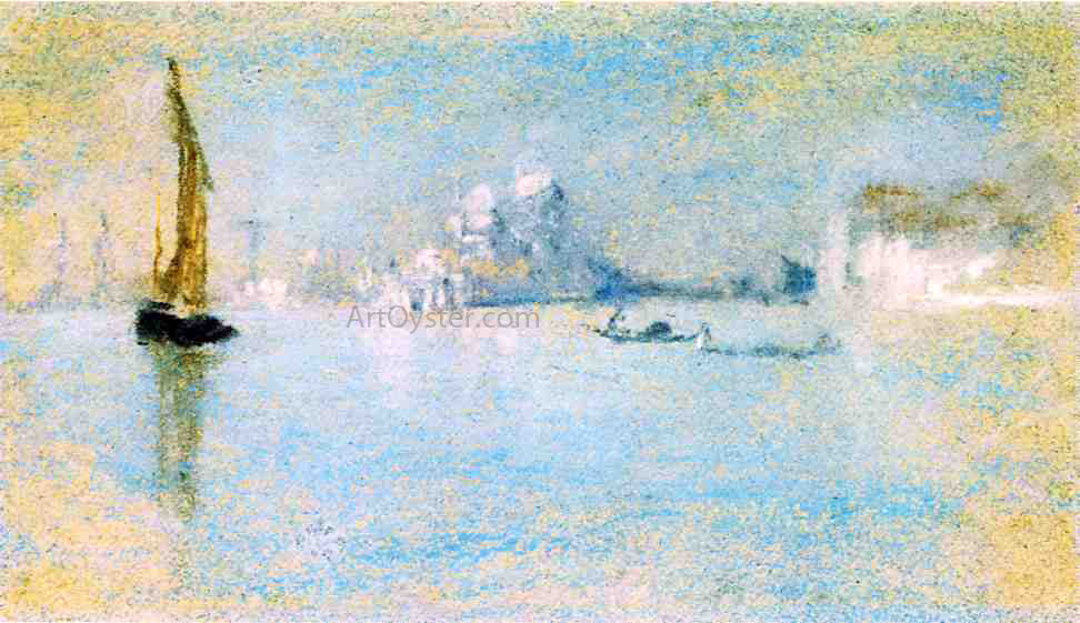 James McNeill Whistler View of Venice - Hand Painted Oil Painting