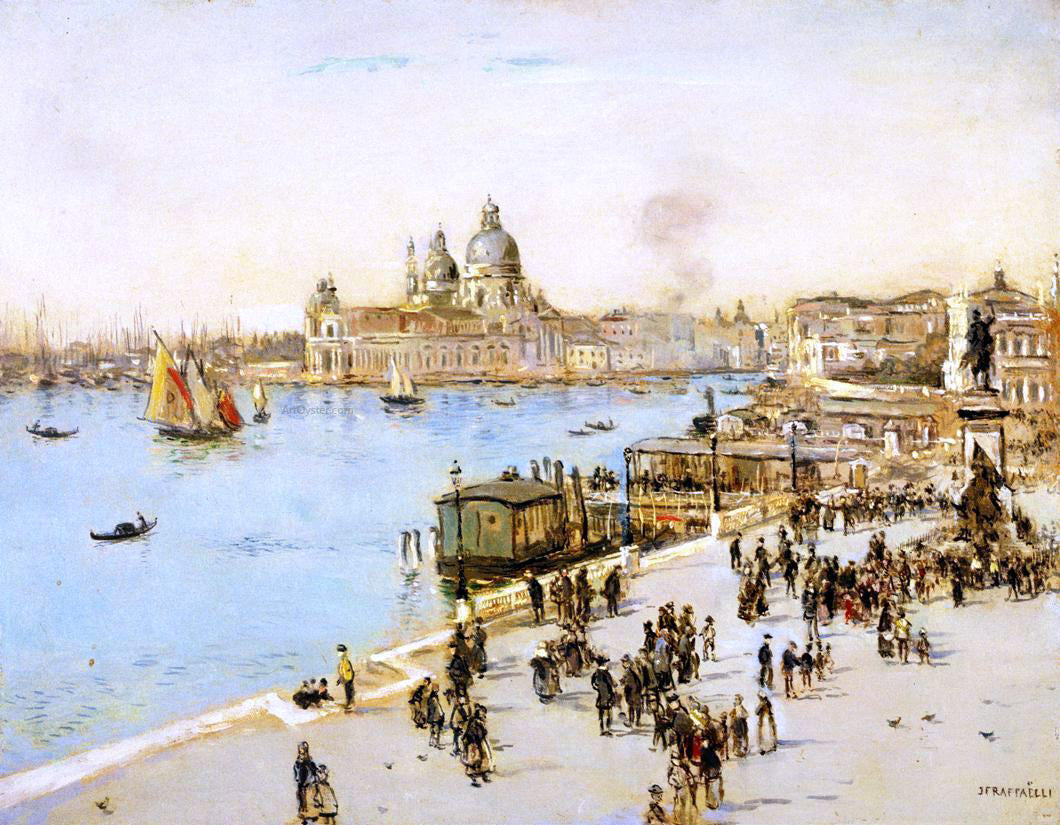 Jean-Francois Raffaelli View of Venice - Hand Painted Oil Painting