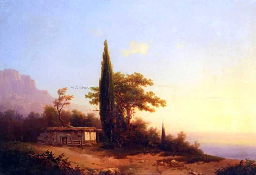 Ivan Constantinovich Aivazovsky View on Crimea - Hand Painted Oil Painting