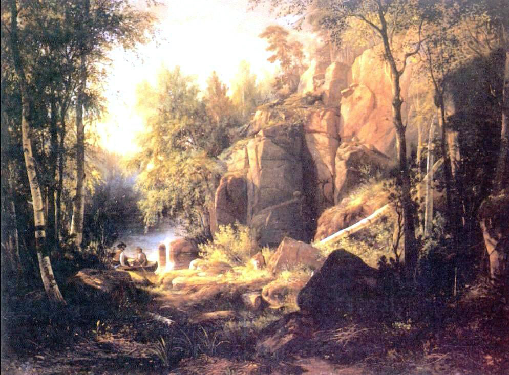 Ivan Ivanovich Shishkin View on island Valaam (place Kukko) - Hand Painted Oil Painting