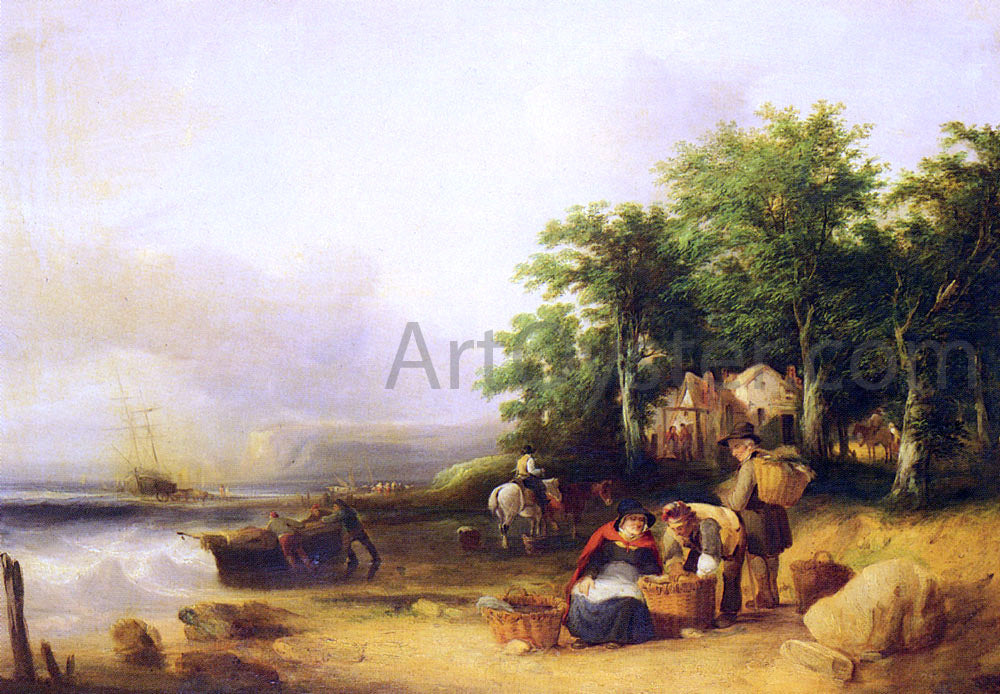 Senior William Shayer View on the Isle of Wight - Hand Painted Oil Painting