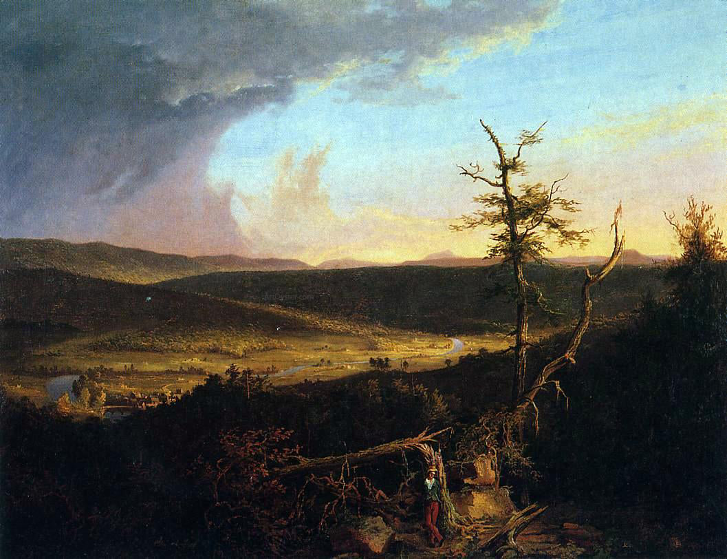Thomas Cole View on the Schoharie - Hand Painted Oil Painting