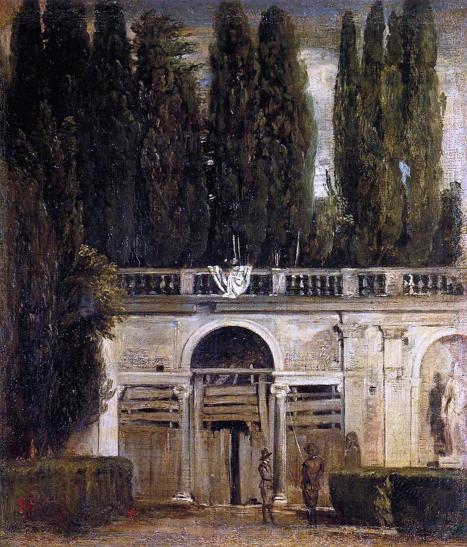 Diego Velazquez Villa Medici in Rome (also known as Facade of the Grotto-Logia) - Hand Painted Oil Painting
