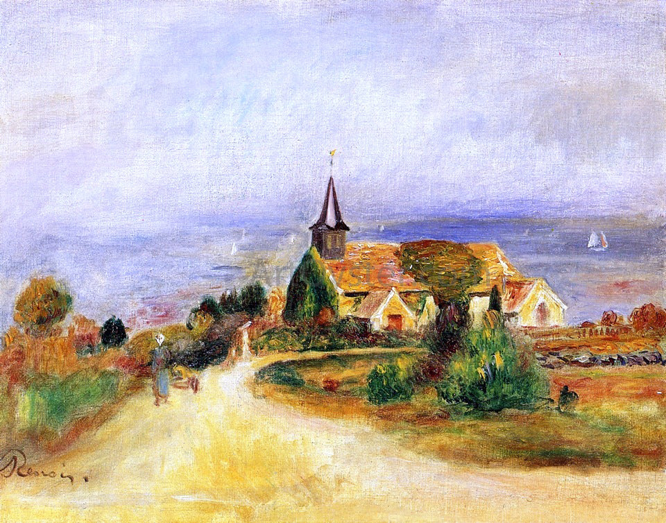Pierre Auguste Renoir Village by the Sea - Hand Painted Oil Painting