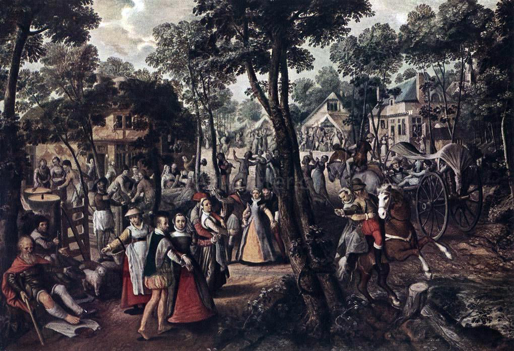  Joachim Beuckelaer Village Feast - Hand Painted Oil Painting