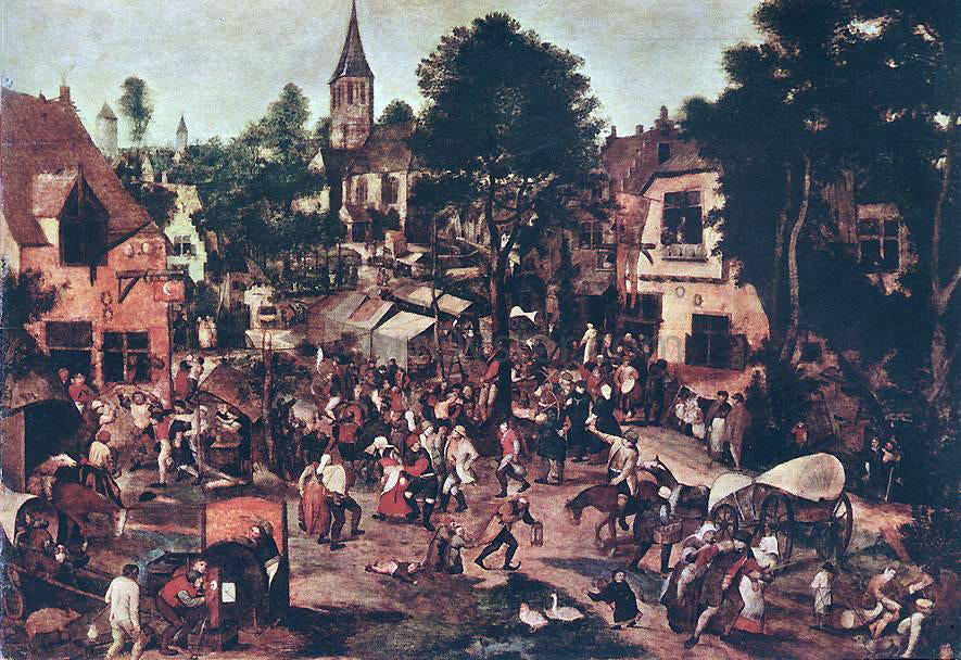 The Younger Pieter Brueghel Village Feast - Hand Painted Oil Painting