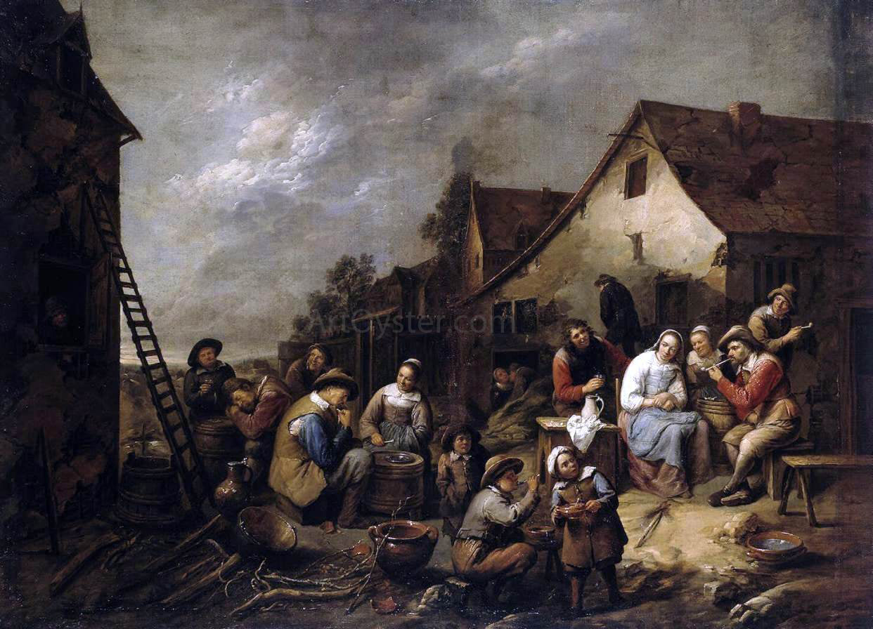 Gillis Van Tilborgh Village Inn - Hand Painted Oil Painting