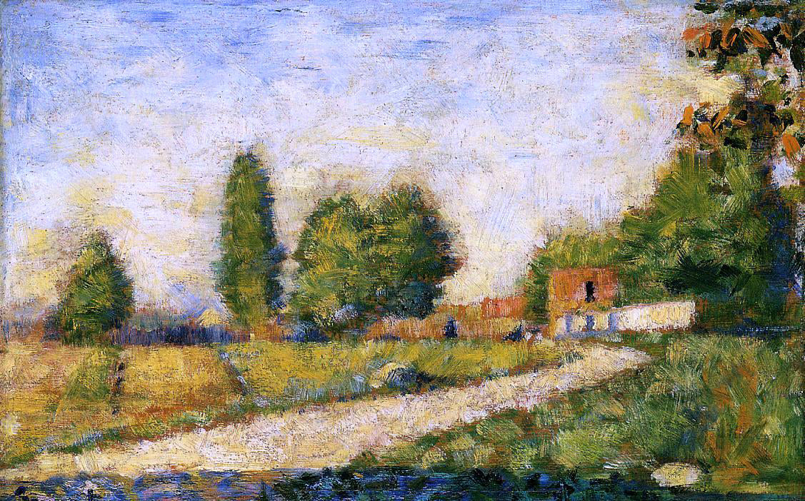 Georges Seurat Village Road - Hand Painted Oil Painting