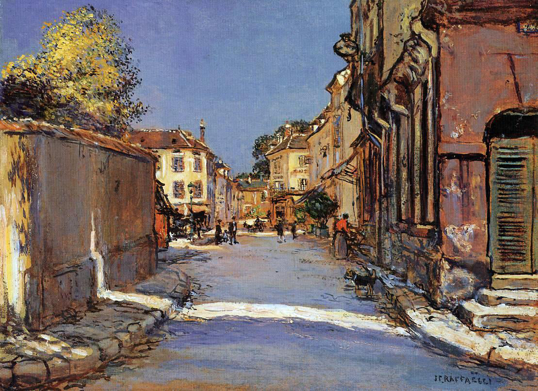  Jean-Francois Raffaelli Village Street - Hand Painted Oil Painting