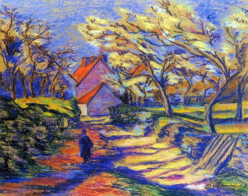 Armand Guillaumin Village Street - Hand Painted Oil Painting