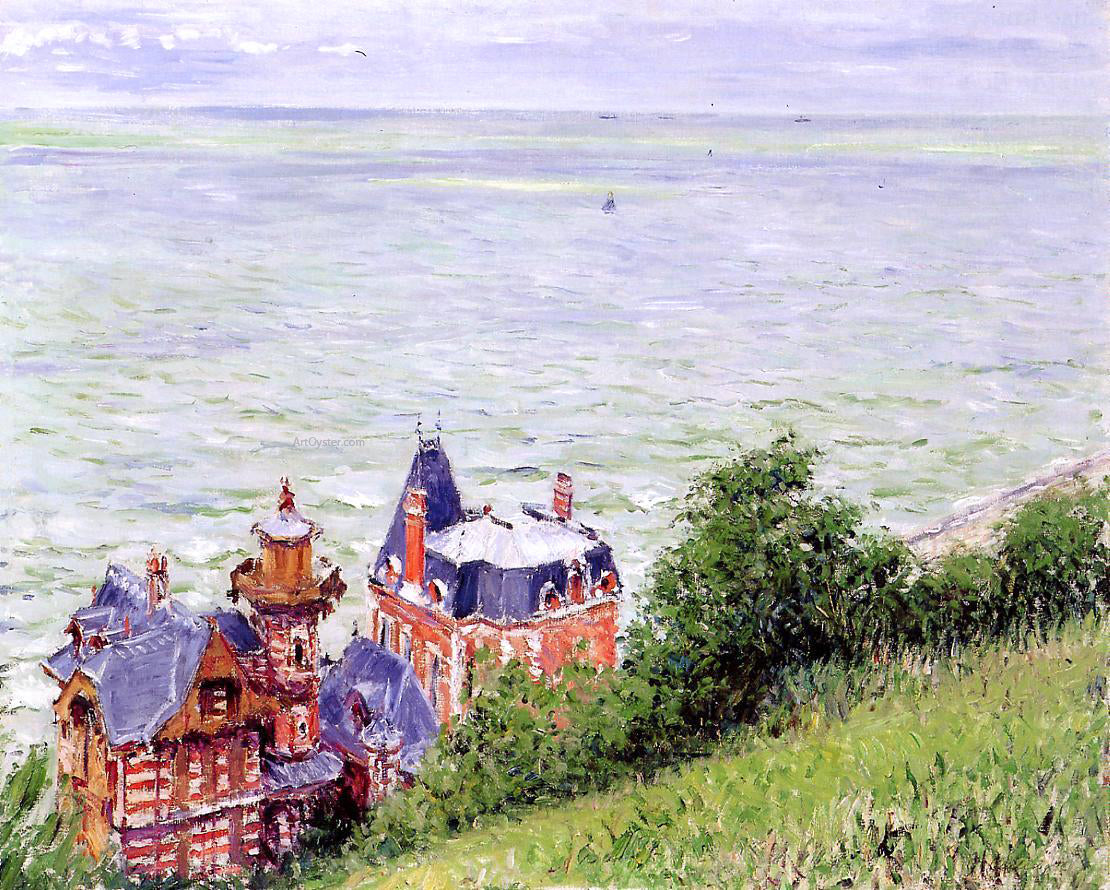  Gustave Caillebotte Villas at Trouville - Hand Painted Oil Painting