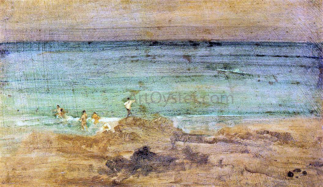 James McNeill Whistler Violet and Blue: The Little Bathers, Perosquerie - Hand Painted Oil Painting