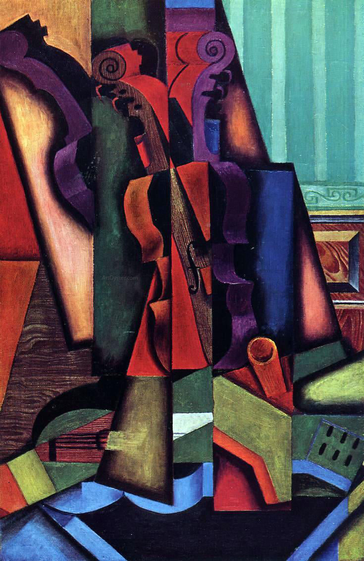 Juan Gris Violin and Guitar - Hand Painted Oil Painting